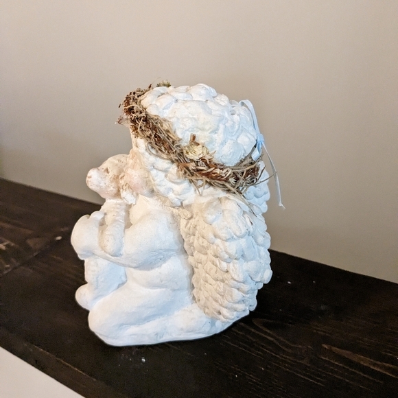 VINTAGE Kristin Haynes Dreamsicles Love My Lamb Cherub Angel Cast Art - Picture 2 of 7